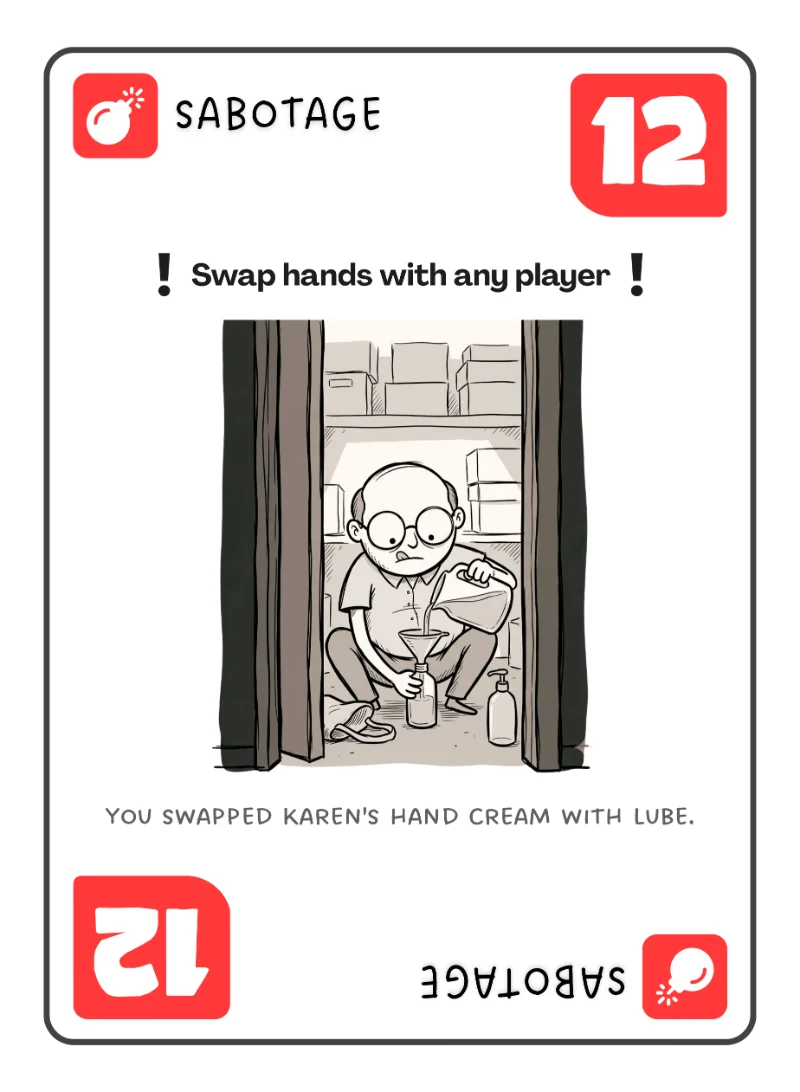 Sabotage card
