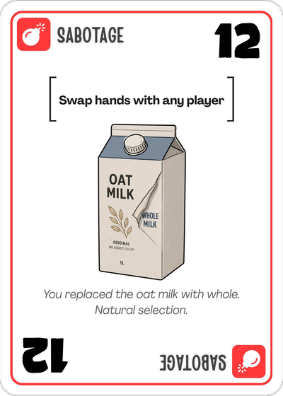Sabotage card